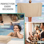 Microfiber Waffle Bath Towels, 4 Pieces, Fast Drying, Lint Free 430 GSM - Image 7