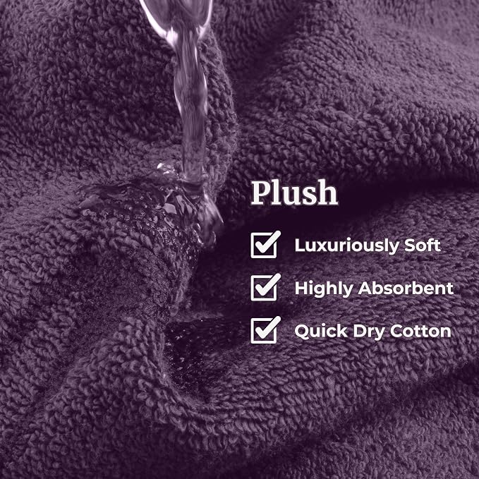 Lavish Home 6 Piece Bathroom Towels Set - Image 4