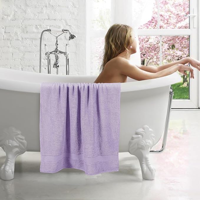 GLAMBURG 700 GSM Premium Cotton 2-Pack Oversized Extra Large Bath Sheet Set - Image 4