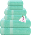 CASA COPENHAGEN Solitaire 6Pcs 100% Egyptian Cotton Large Designer Towels Gift by CASACOPENHAGEN