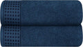 GLAMBURG 100% Cotton 2 Pack Oversized Bath Towel Set 28x55 Inches, Ultra Soft by GLAMBURG