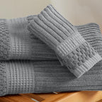Springtree Home 100% Cotton Bath Towel Set of 4 | Super Soft & Absorbent - Image 9