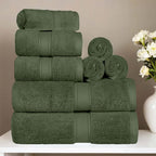 Superior Egyptian Cotton Pile 8 Piece Towel Set, Includes 2 Bath, 2 Hand - Image 2