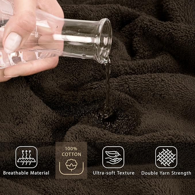 Cotton Paradise 100% Cotton 40x80 Oversized Bath Sheet, Extra Large Turkish - Image 4