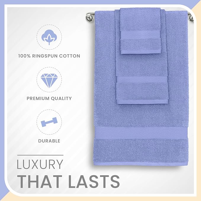 Martex 6-Piece 100% Ringspun Cotton Towel Set | Quick Dry | Super Absorbent & - Image 4