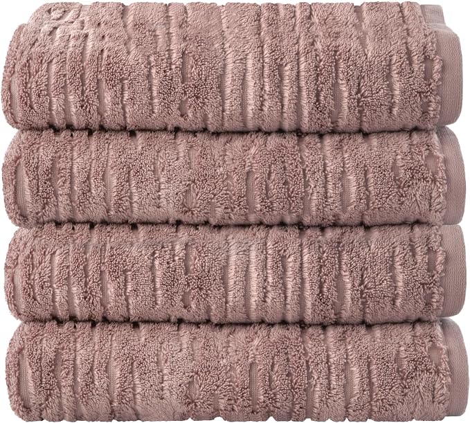 SKL Home CloudSoft Cotton Luxury 4 Pc Bath Towel Set by SKLHomebySaturdayKnightLtd