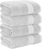 Modern Threads 4-Pack SpunLoft Bath Sheet White 35x71 - Image 3