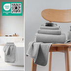 MICROFI New Microfiber Waffle Bath Towels, 3 Pieces, Fast Drying, Lint Free - Image 4