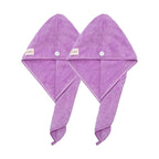 M-bestl 2 Pack Microfiber Hair Towel Wrap, Hair Drying Towel - Image 2