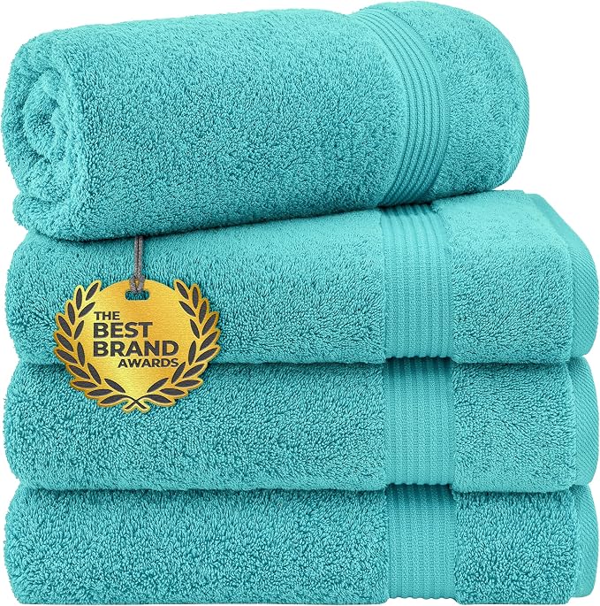 Cotton Paradise 4 Piece Turkish Bath Towels by UNITEDHOMETEXTILE