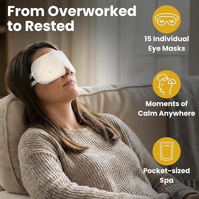 Eye Serenity Steam Eye Mask, Heated Eye Mask, Self Heating Warm Compress - Image 6