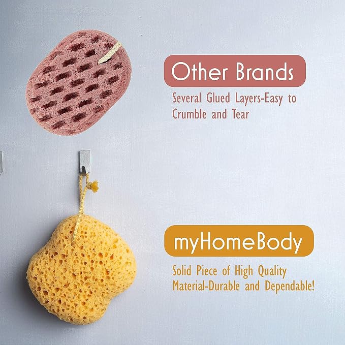 myHomeBody Bath Sponge, Foam Loofah, Body Scrubber - Image 7