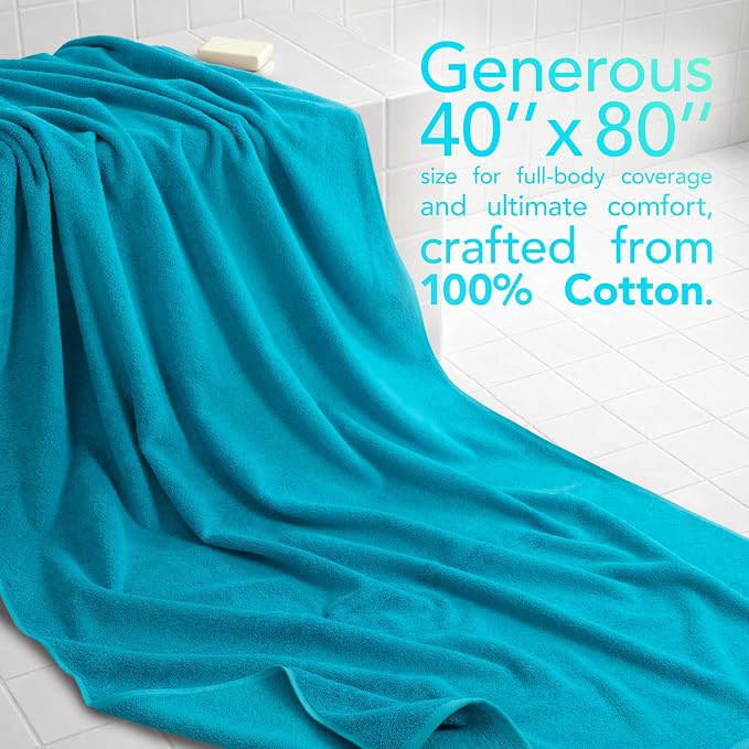 American Soft Linen 100% Cotton 600 GSM Turkish 40x80 Oversized Bath Towel Sheet - Image 2