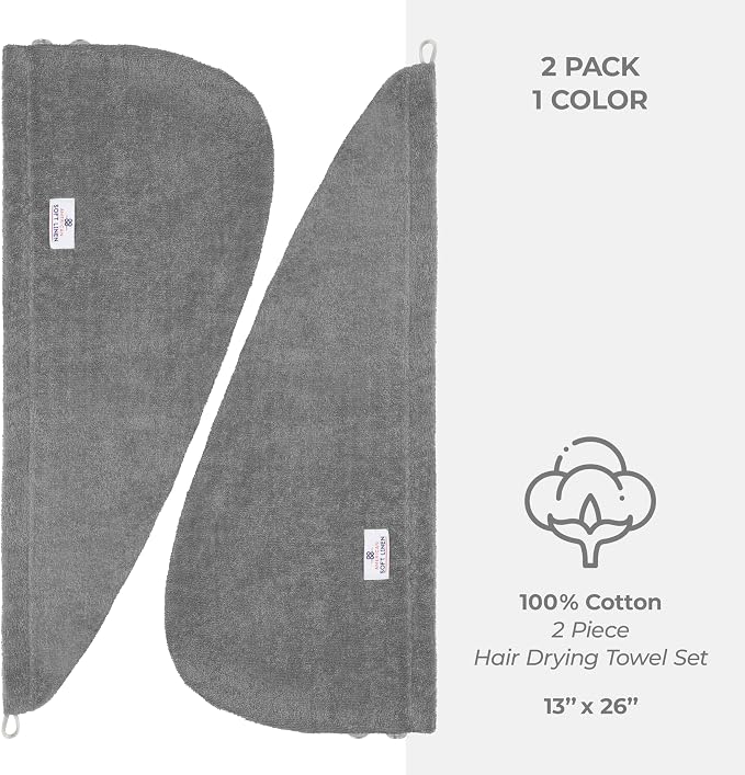 American Soft Linen 100% Cotton Hair Towels - Image 4