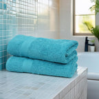 Commercial Bulk Pack of 12 Bath Towels – 100% Cotton Terry 24" x 48" – Ideal - Image 4