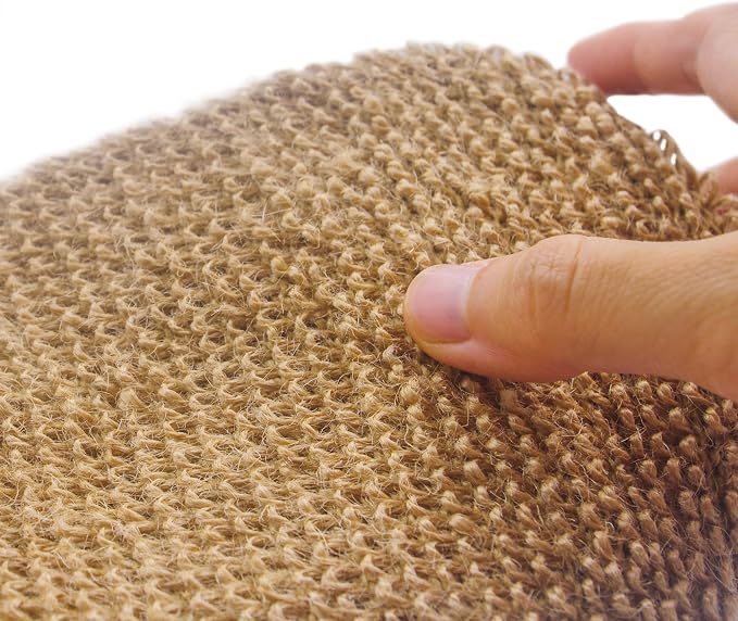 Natural Exfoliating Hemp Bath Mitt Shower Gloves Loofah Washcloth Sponge - Image 2