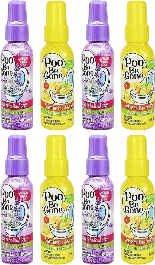 Set of 8 Stinky Bowl Spray 1.85oz by Unknown