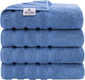 American Soft Linen Luxury 4 Piece Bath Towel Set, 600 GSM 100% Cotton Turkish by AmericanSoftLinen