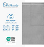 Cotton Paradise 6 Piece Towel Set 100% Cotton Soft Absorbent Turkish Towels - Image 4