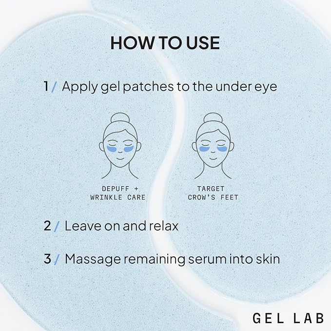 Gel Lab REGLOW Hyaluronic Acid & Caffeine Korean Skincare Eye Patches - Image 7