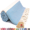 Bazaar Anatolia Turkish Beach Towel – 100% Cotton, Quick Dry, Sand Free Towel by BazaarAnatolia