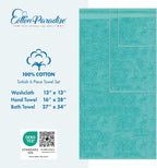 Cotton Paradise 6 Piece Towel Set 100% Cotton Soft Absorbent Turkish Towels - Image 4