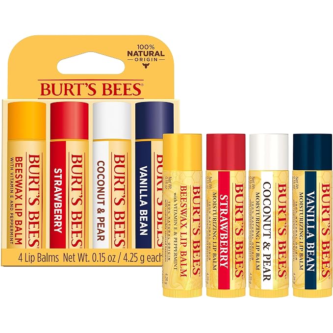 Burt's Bees Lip Balm, Strawberry, Coconut and Pear, and Vanilla Bean Pack - Image 10