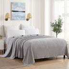 Sweet Home Collection 100% Fine Cotton Blanket Luxurious Weave Stylish Design by SweetHomeCollection