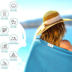 RAY SILVER Turkish Beach Towel – 100% Turkish Cotton 40"x71" Quick Dry - Image 4