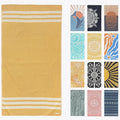 FESHKA Sand Proof Turkish Beach Towel – Oversized, Quick Dry & Lightweight by FESHKA