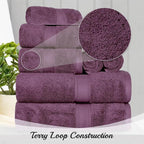Superior Egyptian Cotton Pile Bath Towel Set of 4, Ultra Soft Luxury Towels - Image 3