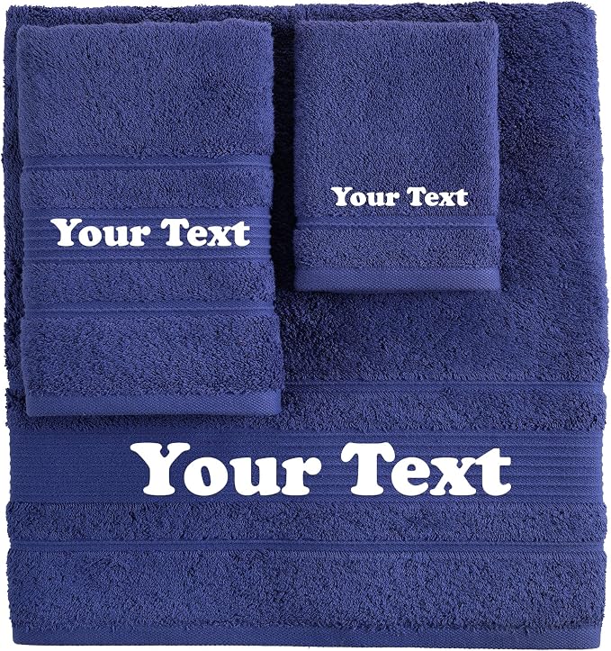 Personalize Your Towels with Custom Embroidery: Names, and Initials. Perfect - Image 2