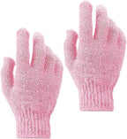 Sibba 2Pcs Exfoliating Wash Gloves Dual Texture Bath Gloves - Image 2