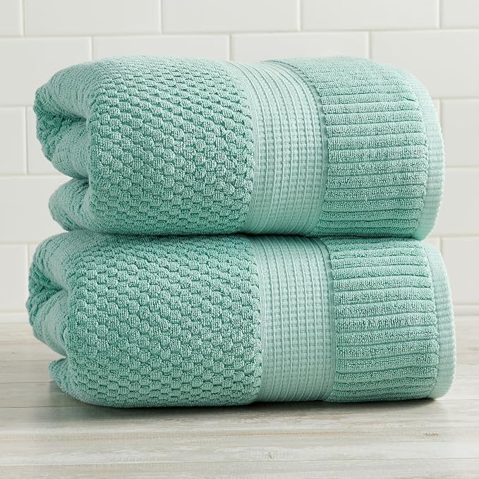 NY Loft 100% Cotton Towel Set| Super Soft & Absorbent Quick-Dry |Textured and - Image 2