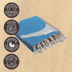 FESHKA Sand Free Turkish Beach Towel Quick Dry Bath Towel, Oversized Beach - Image 4