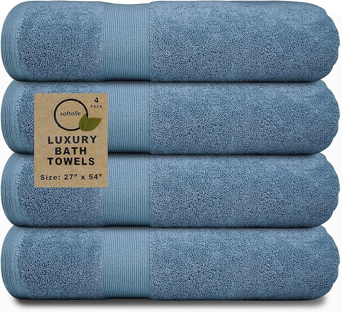 Softolle Luxury Bath Towels Set of 4 | Towels by Softolle