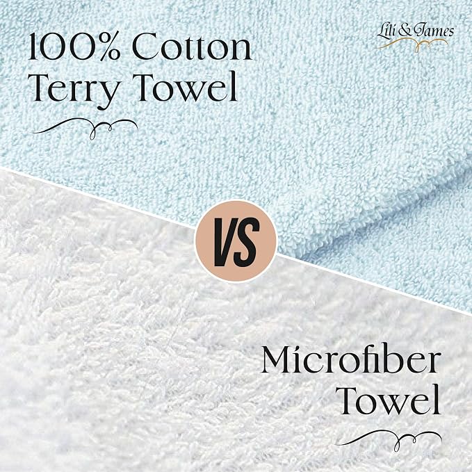 Lili&James 100% Cotton Hair Towel Wrap - Image 4