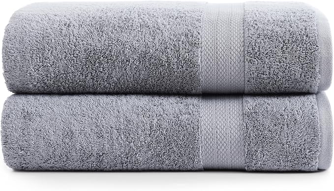 LANE LINEN 100% Long Staple Cotton Bath Sheets Set of 2 by LaneLinen
