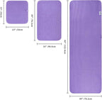 POLYTE 430 GSM Microfiber Quick Dry Lint Free Oversize Bath Towel Set, 6 Piece - Image 2