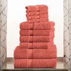 SUPERIOR Egyptian Cotton Pile 10 Piece Towel Set, Includes 2 Bath, 4 Hand - Image 2