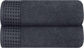 GLAMBURG 100% Cotton 2 Pack Oversized Bath Towel Set 28x55 Inches, Ultra Soft by GLAMBURG
