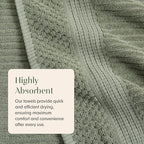 Springtree Home 100% Cotton Towel Set 6 Piece Set | Super Soft & Absorbent - Image 8