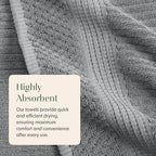 Springtree Home 100% Cotton Bath Towel Set of 4 | Super Soft & Absorbent - Image 5