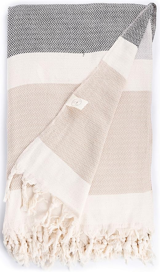 Bersuse 100% Cotton Aspendos XL Throw Blanket by Bersuse