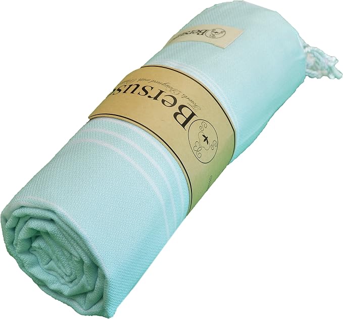 Bersuse Towels Anatolia XL Beach Blanket Throw Blanket Turkish Towel 100% - Image 2