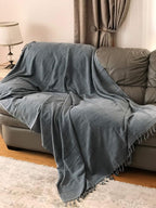 Bersuse 100% Cotton Troy XL Throw Blanket - Image 7