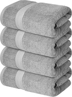 Infinitee Xclusives Luxury 100% Ring-Spun Cotton Bath Towels Set of 4 – Soft - Image 8