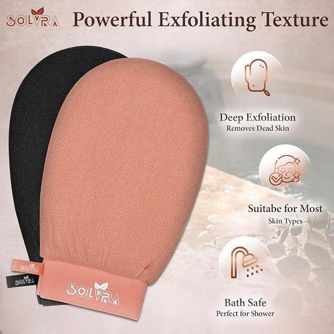 Exfoliating Gloves –100% Vegan Viscose Kessa Mitt - Image 3