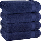Cotton Paradise Hand Towels for Bathroom, 100% Cotton Turkish 4 Piece Hand by UNITEDHOMETEXTILE