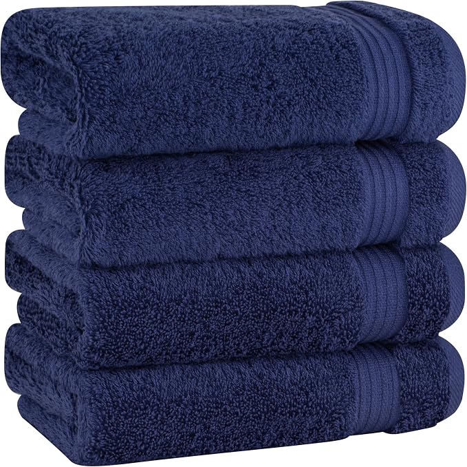 Cotton Paradise Hand Towels for Bathroom, 100% Cotton Turkish 4 Piece Hand by UNITEDHOMETEXTILE